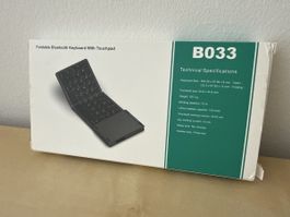 Foldable Bluetooth Keyboard with Touchpad B033