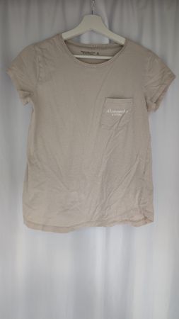 T-Shirt Abercrombie & Fitch beige Grösse M Damen