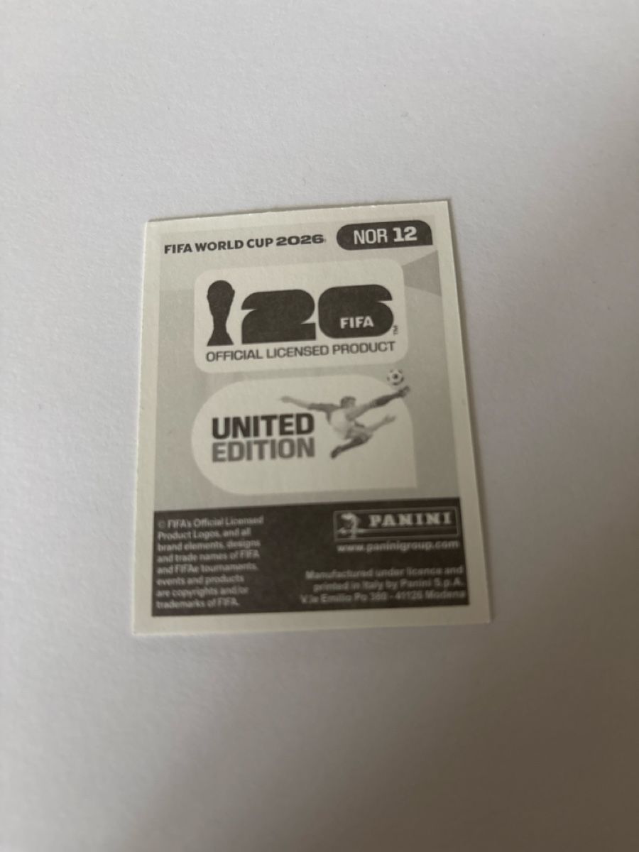Panini Sammelbilder & Trading cards: Panini Bild NOR12 – Neu (gemäss Beschreibung) aus Rechthalten von Thierry_89 1