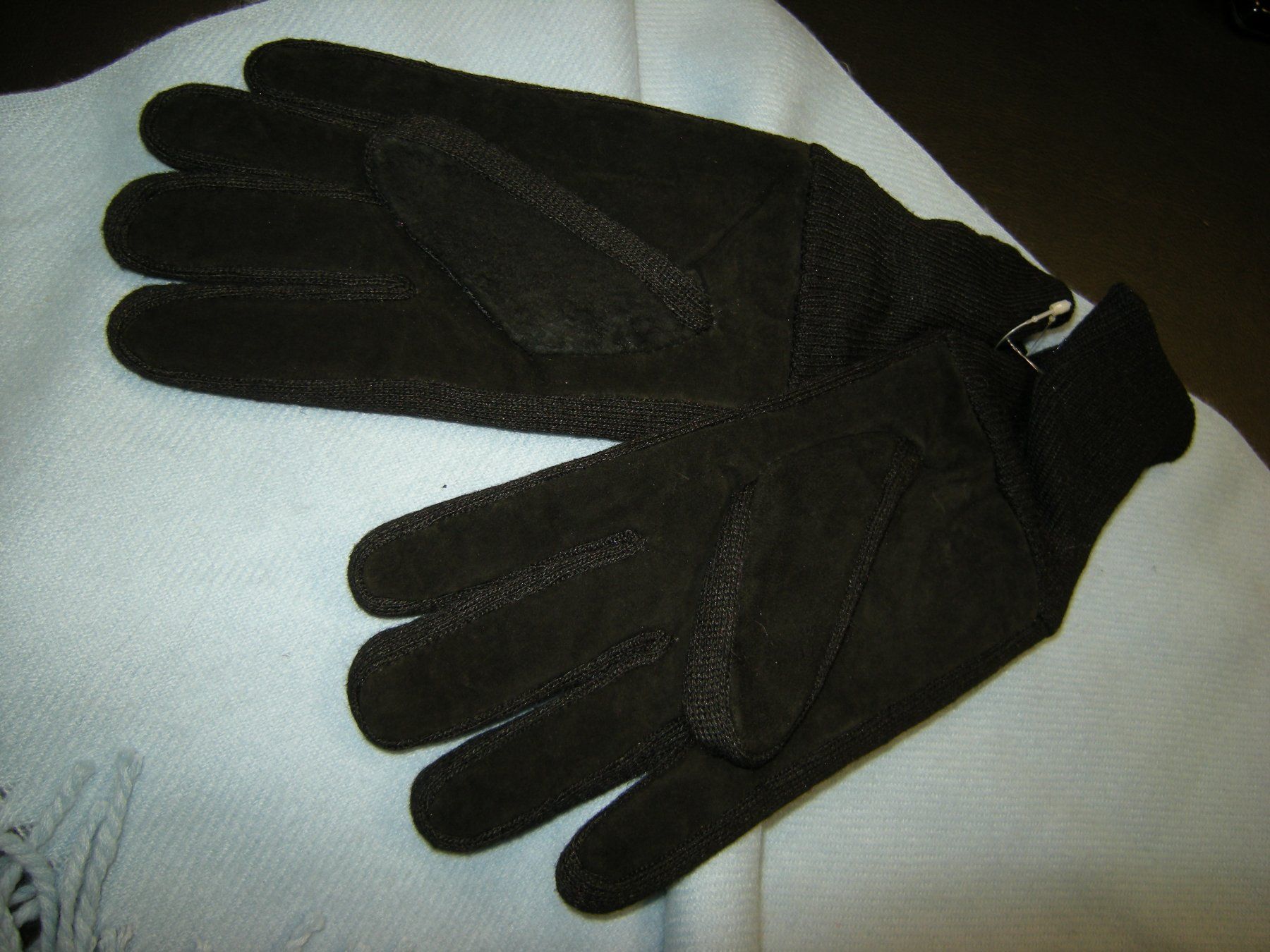 Guanti & manicotti: Herren Leder Strick Handschuhe Gr. M schwarz – Nuovo e nell'imballaggio originale da Holziken venduto da Rupe 2