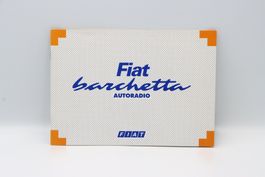Fiat Barchetta 1998 Autoradio Betriebsanleitung