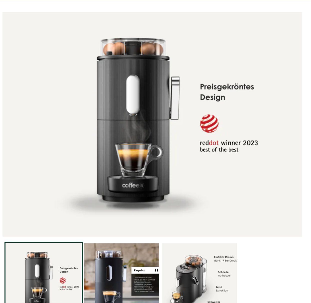 Macchine per caffè & Macchine per espresso: Kaffeemaschine CoffeeB Globe – Nuovo e nell'imballaggio originale da Wettswil venduto da sacalu007