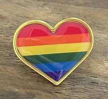 Pin herz Regenbogen Pride