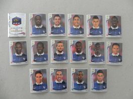 Panini Fussball WM Brasil 2014 Frankreich 16 Stück 374 - 391