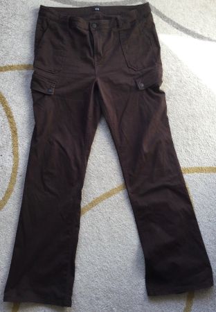 CARGO HOSE braun Seitentaschen Schlaghose retro Gr.46 C & A
