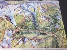 Alter Prospekt vom Engandin Pontresina Morteratsch