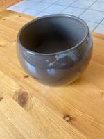 Joli cache-pot rond en céramique marron - Idéal intérieur!