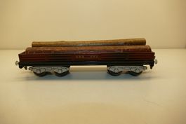 Hag 0: SBB Niederbordwagen 4-achsig mit Holz beladen