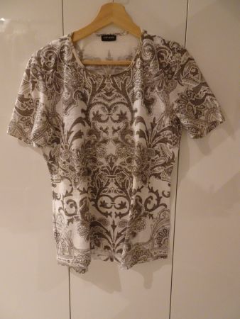 Hübsches, weisses T'shirt von Gerry Weber Gr. 40 - M240458