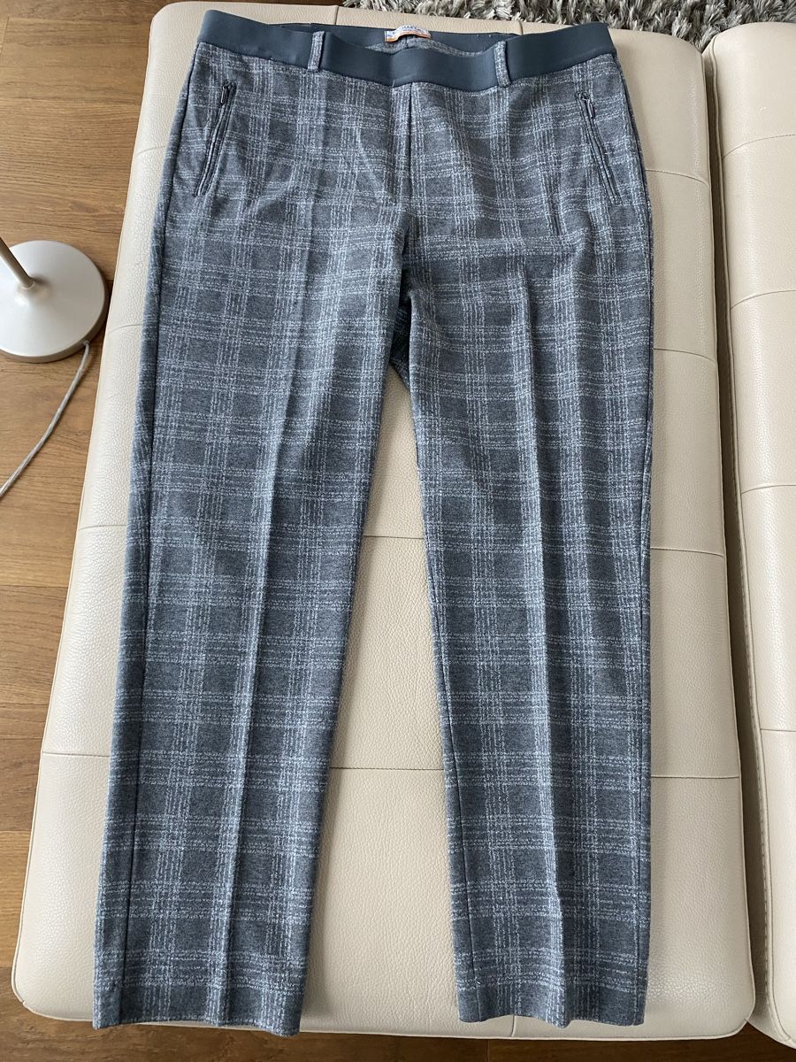 Brax Hosen: Brax Hose Raphaela super slim grau karierte Gr. 46 – Neu (gemäss Beschreibung) aus Meggen von 6003Luzern