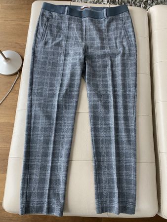 Brax Hose Raphaela super slim grau kariert Gr. 46