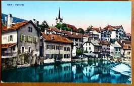 Vallorbe - Le village - Carte ancienne