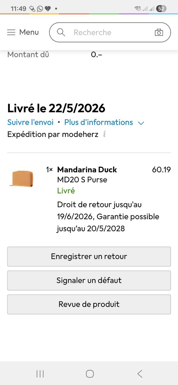 Mandarina Duck Portafogli: Mandarine Duck MD20 S purse Mango – Usato da Altendorf venduto da ER8852 5