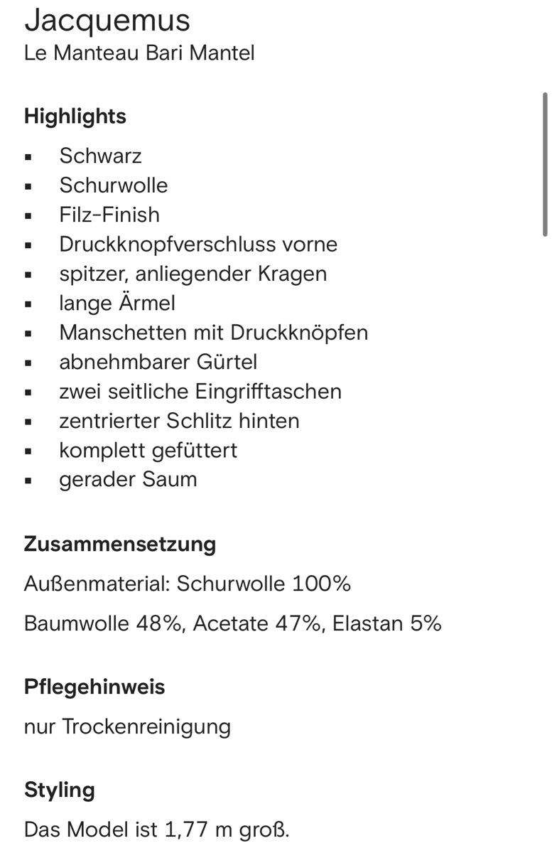 Mäntel: Jacquemus Mantel – Neu und originalverpackt aus Turgi von cotonniers 5