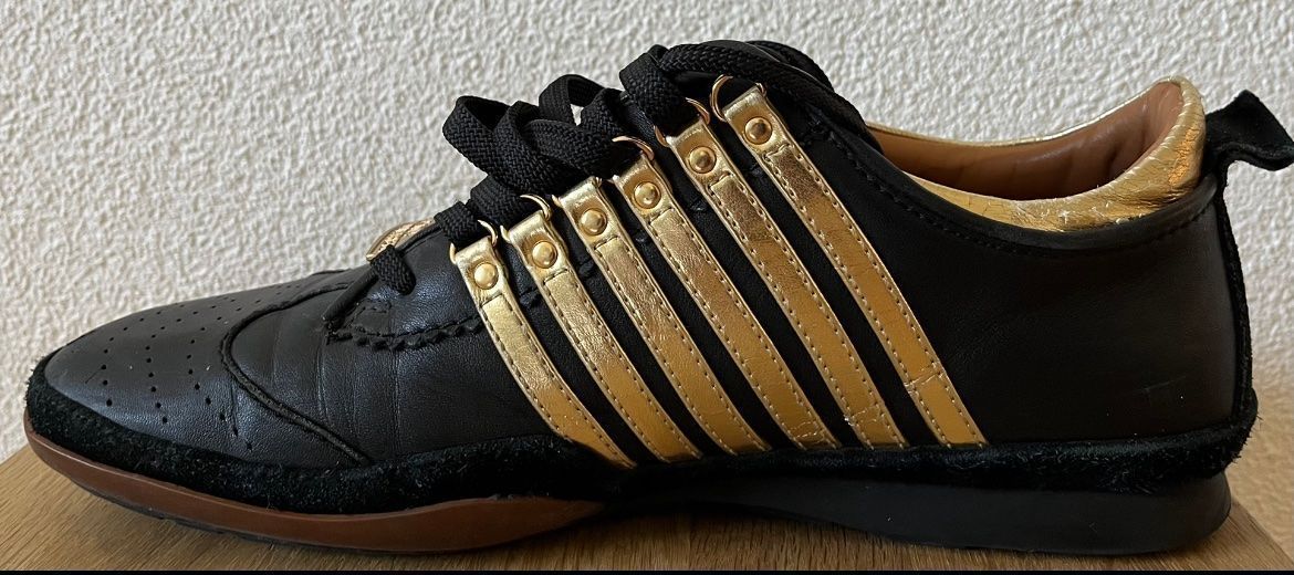 Dsquared2 Scarpe da uomo: Dsquared2 Sneaker - Schwarz/Gold - Grösse 46 – Usato da Lüchingen venduto da mag_8r9c 5