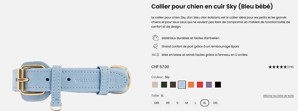 Borse: Collier pour chien William Walker – Usato da Vevey venduto da Maxx_123_ 1