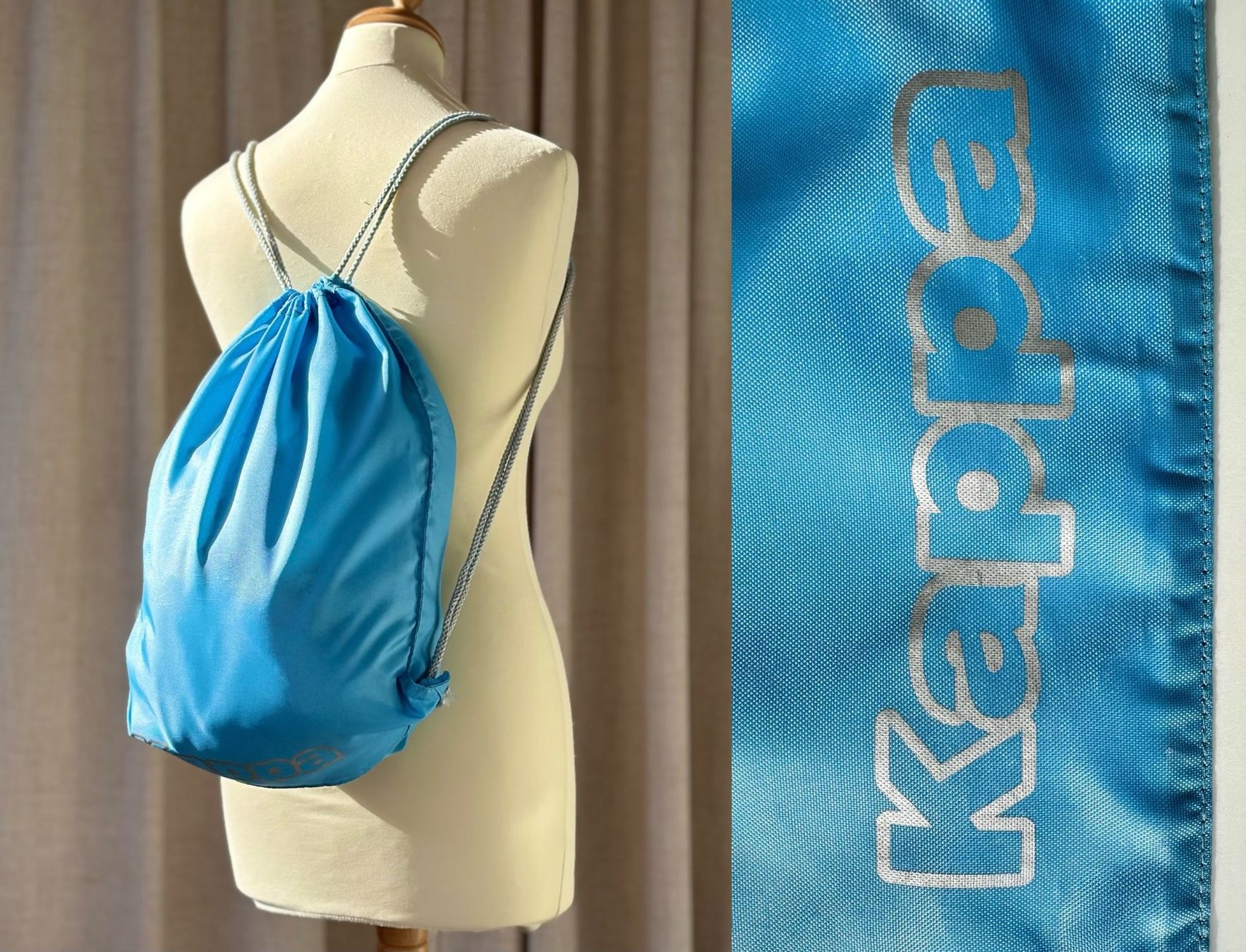 Kappa Borse da donna: Kappa - sac de sport - bleu - drawstring bag – Usato da Genève venduto da Reveur