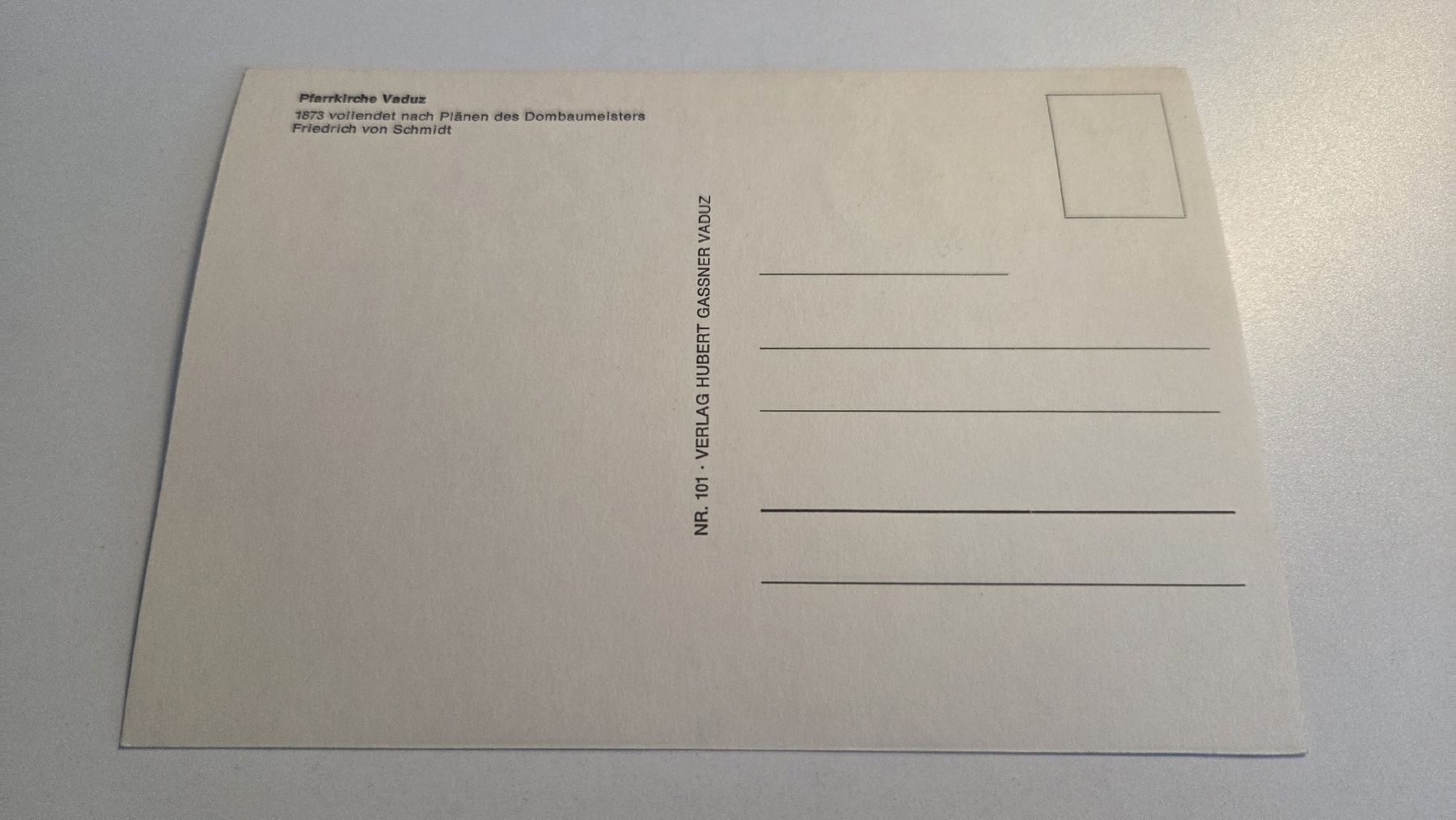 Alle Briefmarken: 1966 FDC Maximumkarte Pfarrkirche Vaduz – Gebraucht aus Arni AG von Moth68 1