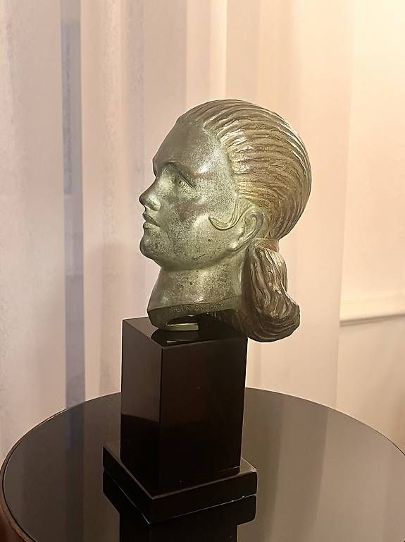 Skulpturen & Statuen: Buste Art-déco Bourraine , 1920 – Gebraucht aus Lausanne von Vibewave 5