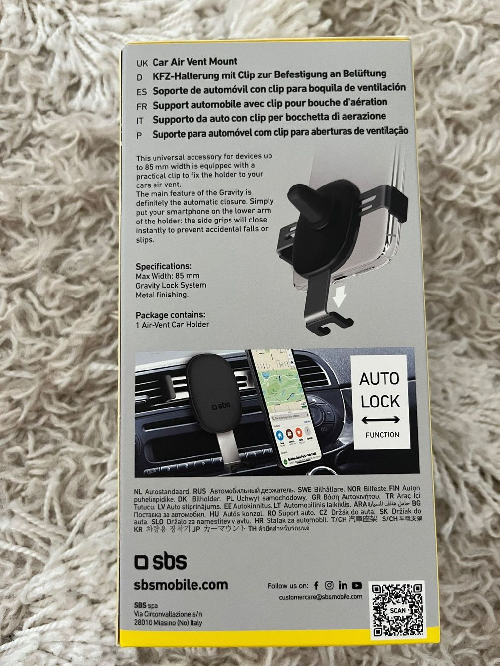 Staffe: SBS Gravity Car Holder NEU – Nuovo e nell'imballaggio originale da Düdingen venduto da BrownMuffin 1