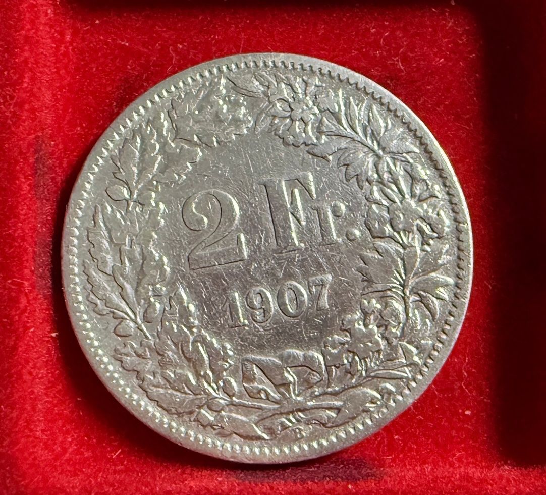 Toutes les monnaies: 2.00  Franken Stück 1907 - silber – D'occasion à Samedan par Gischpel25