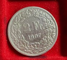 2.00  Franken Stück 1907 - silber