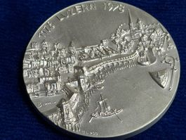 Gedenkmedaille 1178 Luzern 1978 Silber 900 gebraucht