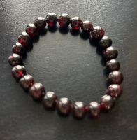 Granat Armband 8 mm Kugeln, 18 cm lang