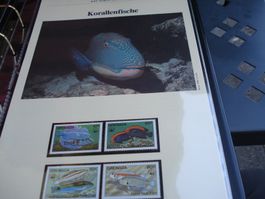 "Korallenfische", Grenada 1983, Satz Lose **, FDC + Maximum
