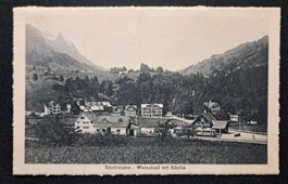 Ansichtskarte Säntisbahn - Weissbad mit Säntis