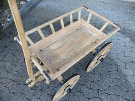 Nr. 3 Orginal neu restauriertes Leiterwägeli / Leiterwagen