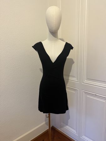 Zara Black Dress, Summer, Sexy V-neck, Party look