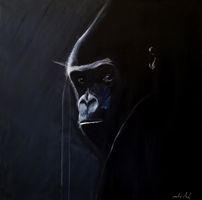 The Gorilla Peinture contemporaine acrylique Nicolas Sorel