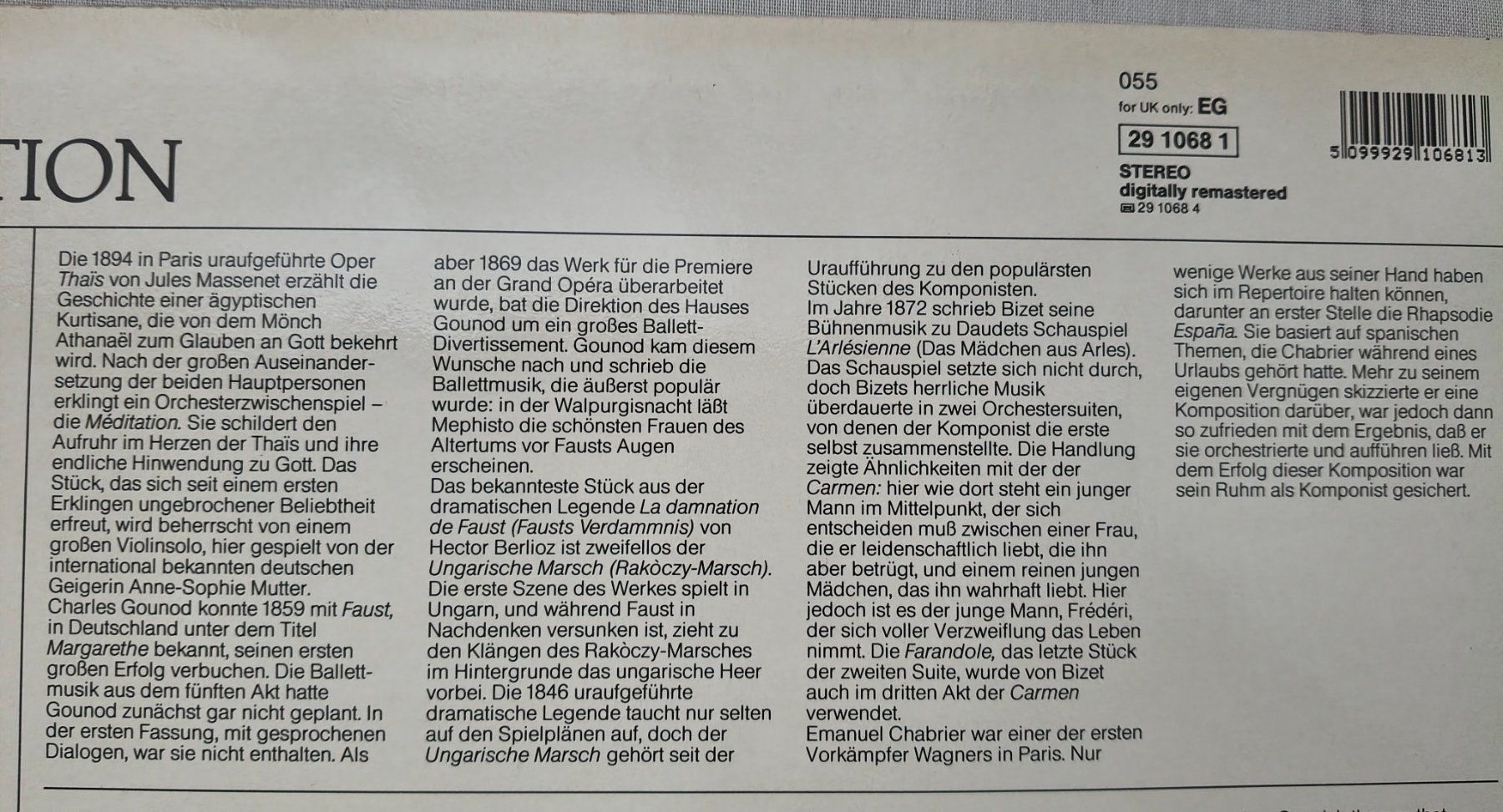 Dischi in vinile: Klassik - LP "MÉDITATION" – Nuovo (secondo la descrizione) da Binningen venduto da mar_2jlr 4