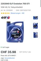 5 Liter Motoröl 10W40 elf evolution