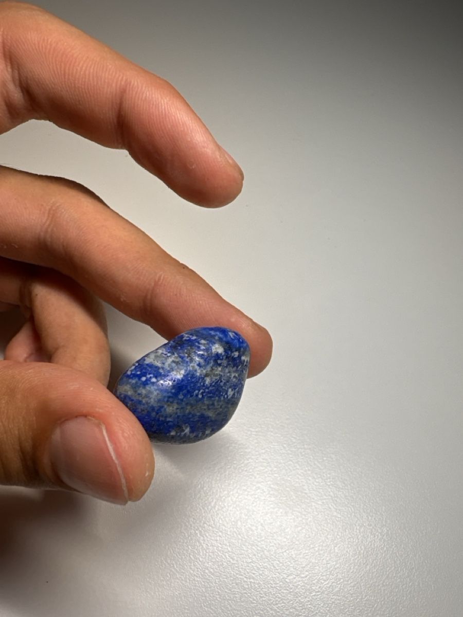 Minerali & Pietre curative: Schöner Lapislazuli Trommelstein / Kräftiges Blau – Nuovo (secondo la descrizione) da Köniz venduto da Lexlersshop 1