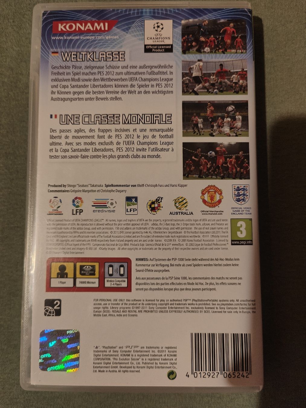 Giochi: PSP Spiel PES 2012 Pro Evolution Soccer komplett – Usato da Rothrist venduto da SiddharthaMoon 1