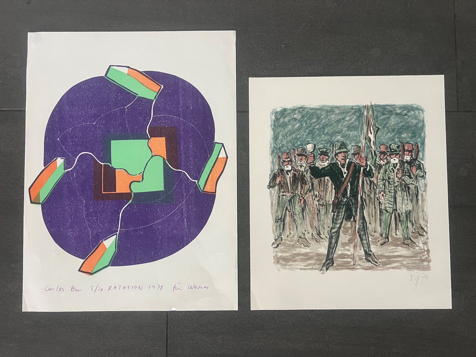 Grafica & Litografie: Konvolut 8 Originalgrafiken, handsigniert – Usato da Rain venduto da Pic-Ass 2