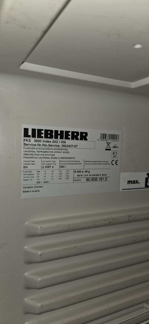 Liebherr Frigoriferi: Getränkekühlschrank – Usato da Kirchleerau venduto da Marco2014 1