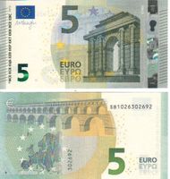 5  Euro SB Italien printer S001 signatur drache unc