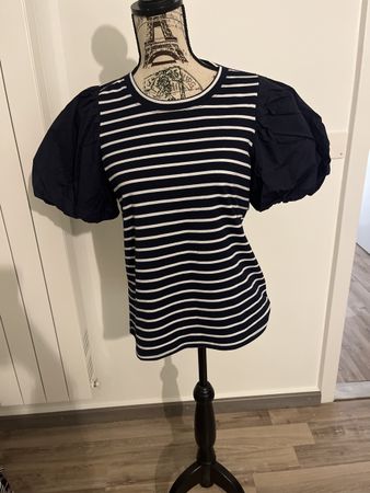 T-Shirt bleu et blanc ANGE