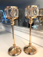 2x Grosse luxuriöse Kerzenhalter neu