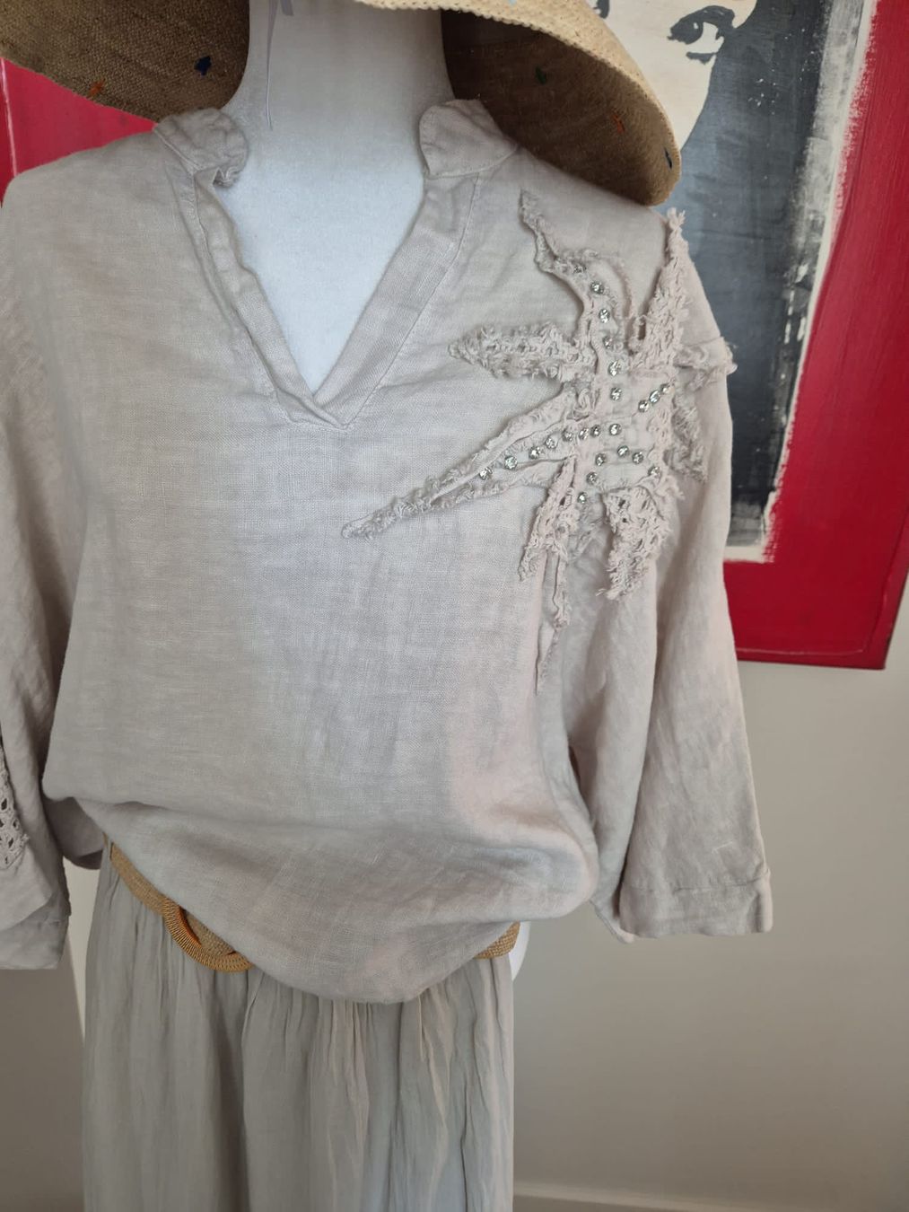 Completi & Tailleur: Nouvelle Combinaison 100% lin taille 40 – Nuovo e nell'imballaggio originale da Genève venduto da VintagePal