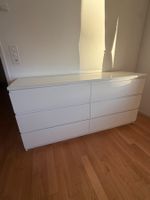 MALM Kommode weiss 6Schubladen gebraucht mit Gebrauchsspuren