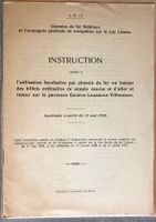 CFF - Instruction utilisation des billets bateau/train -1936