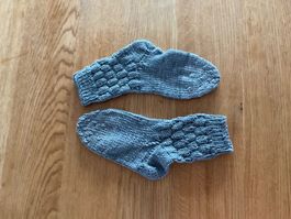 Handgestrickte Kinder - Socken Fusslänge 19cm Gr.30/31