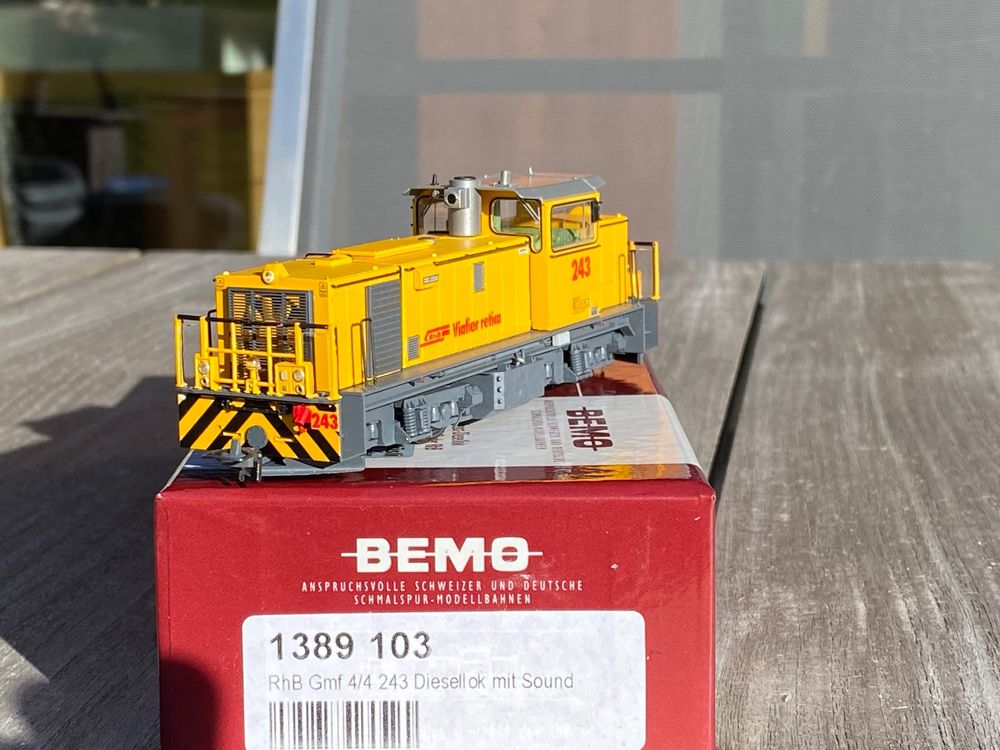 RhB Bemo H0m Gmf 4/4 243 Diesellok ESU SOUND (Neu (gemäss Beschreibung ...
