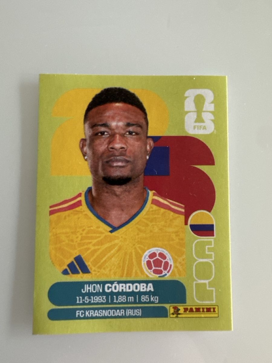 Panini Carte collezionabili: Panini 2026 Jhon Cordoba COL18 – Nuovo (secondo la descrizione) da Bern venduto da akl_sy9s