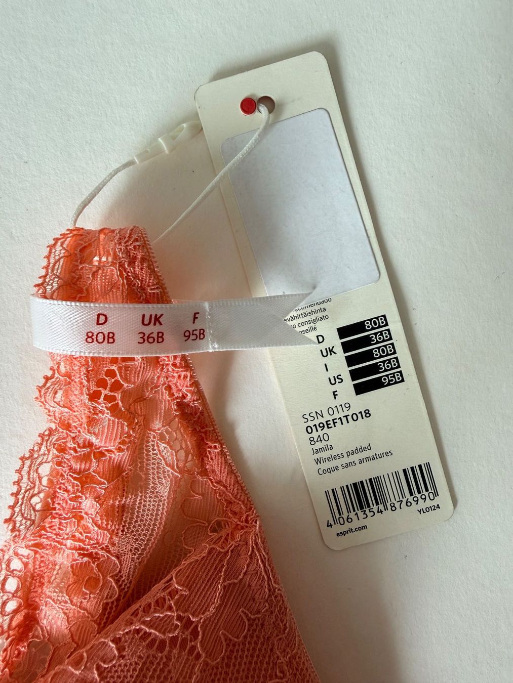 Esprit Altra biancheria intima: ESPRIT, Soft-BH JAMILA, Grösse 80B, Farbe Hellorange – Nuovo e nell'imballaggio originale da Rudolfstetten venduto da gst_g7xl 2