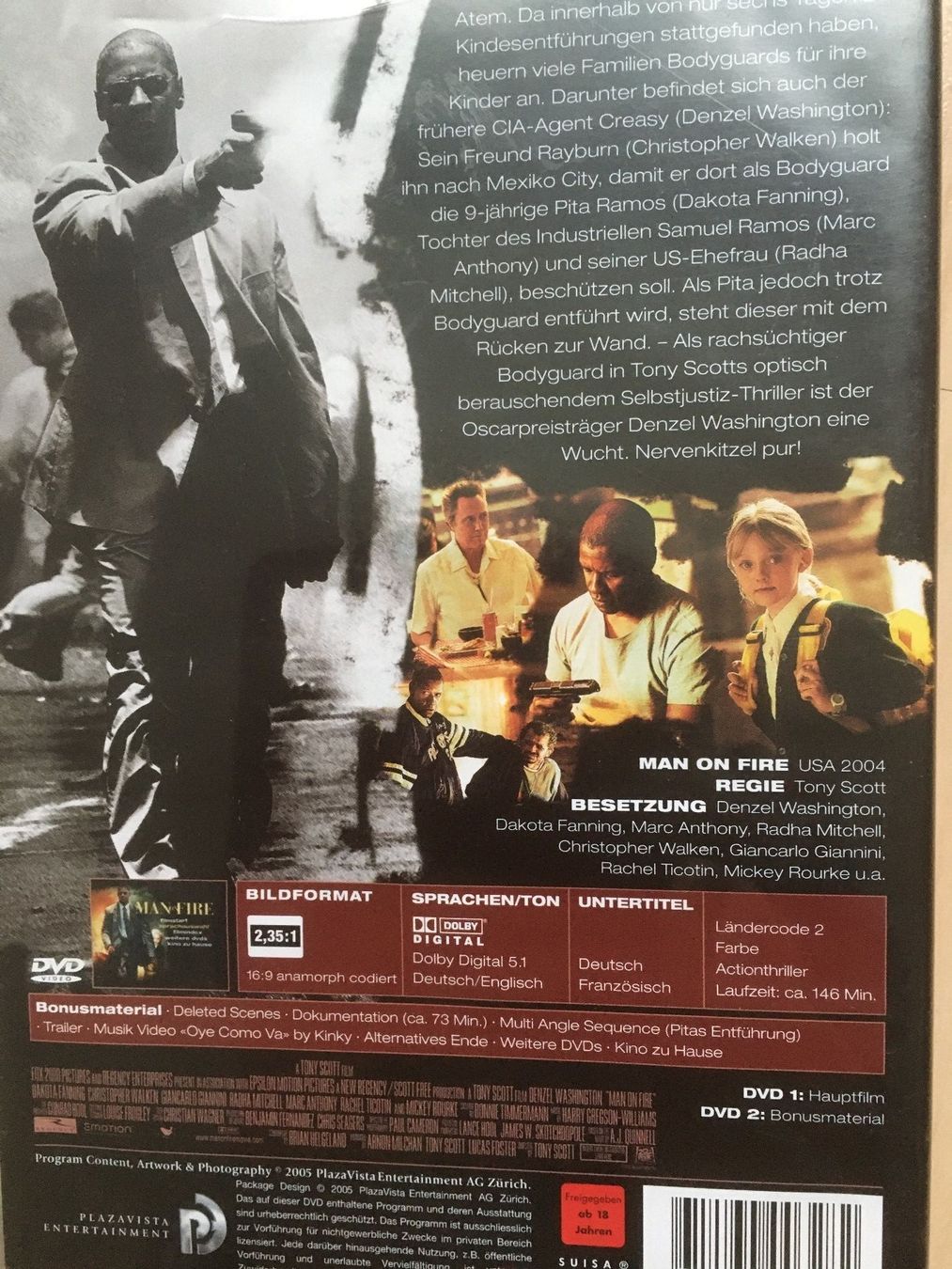 Tutti i DVDs: Man on Fire – Usato da Oberurnen venduto da Numi2000 1